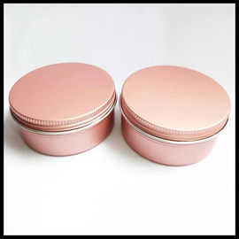 चीन गुलाबी कॉस्मेटिक एल्यूमीनियम जार 100g धातु के डिब्बे लोशन क्रीम पाउडर पेंच ढक्कन के साथ कर सकते हैं आपूर्तिकर्ता