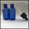 छोटी आँख ड्रॉपर बोतलें नीले, आवश्यक तेल खाली प्लास्टिक ड्रॉपर बोतलें आपूर्तिकर्ता